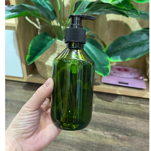 Bouteille en PET ambré de 300ml 500ml pour lavage corporel/bouchon de pompe à shampooing Flip Top Cap Vietnam Fabricant Vietnam Service OEM/ODM - Product Image 2