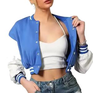 เสื้อแจ็คเก็ตวาร์ซิตี้แบบครอปสำหรับผู้หญิง คุณภาพสูง ขายส่ง ยอดนิยม น้ำหนักมาก ดีไซน์ใหม่ ผลิตโดยผู้ผลิตที่ดีที่สุด - Product Image 2