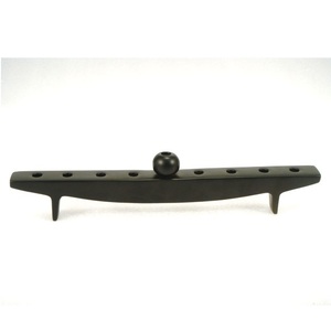 Black <b>Brass</b> Unique Design Menorah <b>Candle</b> <b>Holder</b> for Home Hotel Wedding Party Decorative Item - Product Image 1