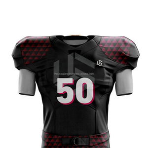OEM American Football Uniform Custom Name Number Letter Front Kit Breathable Quick Dry Plus Size Short Sleeve <b>College</b> High - Product Image 4