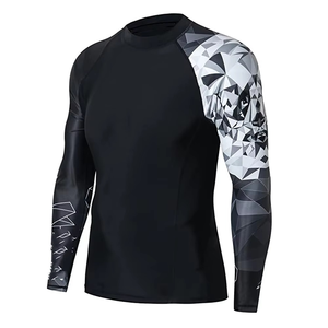 Ventes en gros de rashguards à sublimation, prix bas, haute qualité, rashguards BJJ et MMA, rashguards de Jiu-Jitsu - Product Image 1