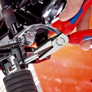 For KNIPEX Flat-<b>Nose</b> Pliers 160mm Chrome-Plated Multi-Component Handles - Product Image 5