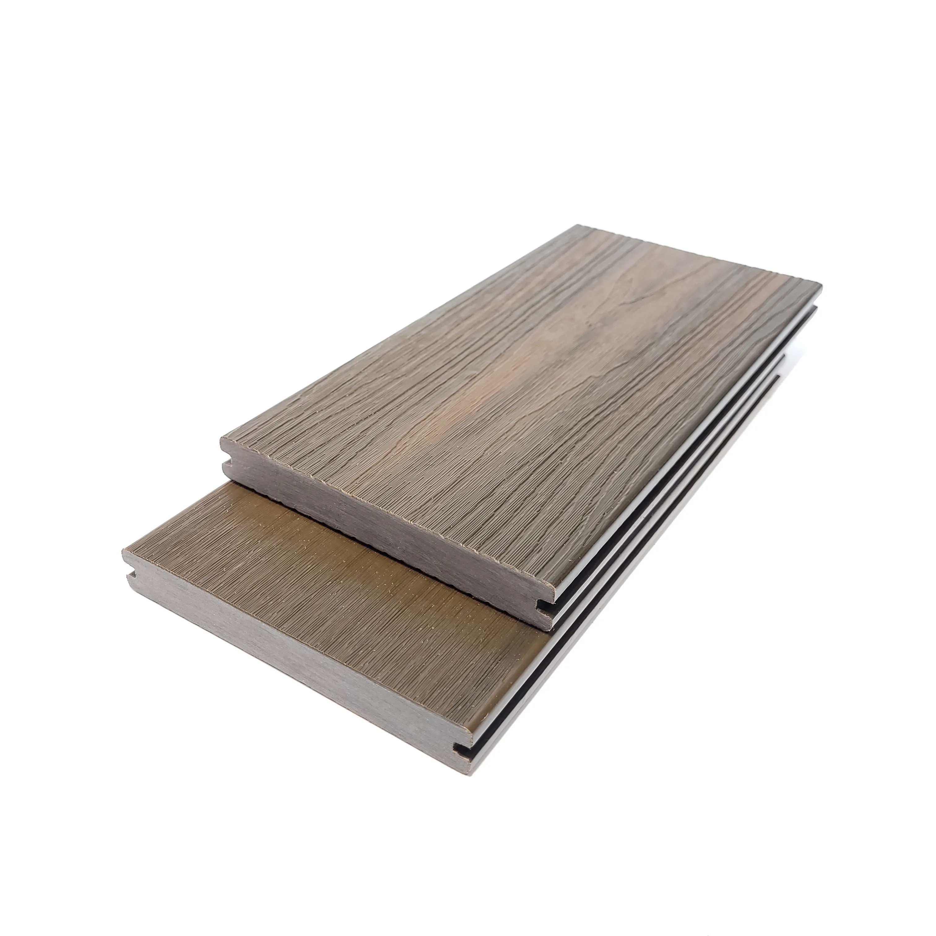 टिकाऊ डब्ल्यूपीसी लकड़ी के बोर्ड फर्नीचर सिंथेटिक भूनिर्माण प्लास्टिक थोक Longboard आउटडोर समग्र डेक टाइल्स