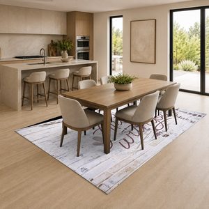 RUGS DEPOT LXDP-0817 Wholesale Ivory Cream Traditional Anatolian Digital Printed Machine Washable Chenille Area Rug Non <b>Slip</b> - Product Image 4