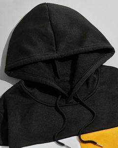 Chándal Deportivo de Invierno con Capucha Estampada de Alta Calidad, Transpirable, 100% Algodón, Panel Negro, Unisex - Product Image 4