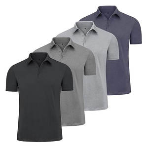 Camiseta de Manga Corta para Hombre, Antiarrugas, de Punto Sólido, 100% Algodón - Product Image 6