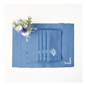 Super Absorbent Debris Collecting Solid Festive Christmas Decoration Stylish Durable Waterproof Customizable Linen Placemat - Product Image 6