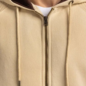 Nouvelle conception hommes haute qualité hommes sweats à capuche Street Wear blanc noir couleur Slim Fit fermeture éclair sweats à capuche - Product Image 3