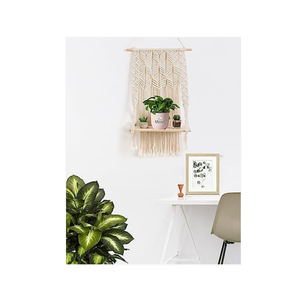 Nuevo Diseño de Elegancia Bohemia, Tapiz de Macramé para Colgar en la Pared, Estante de Cuerda de Algodón, Decoración del Hogar con Diseño Contemporáneo al Mejor Precio - Product Image 5