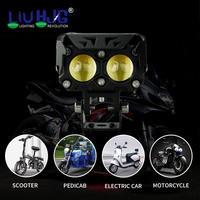 Venta Caliente LIU Hjg Faros Antiniebla de Doble Color para Motocicleta, Luces para Bicicleta, Proyector para Automóvil, Luces Antiniebla de Conducción con 2 LED