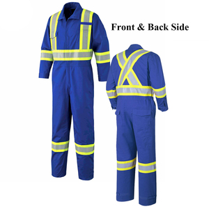 Combinaisons de travail imperméables haute visibilité ANSI Classe 1 pour hommes, bandes réfléchissantes, logo personnalisé, uniformes de travail - Product Image 4