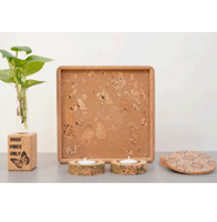 Agenda de bureau personnalisable de qualité supérieure Jardinières à 2 écorces Combos de cadeaux occasionnels en liège Cadeaux promotionnels d'affaires écologiques
