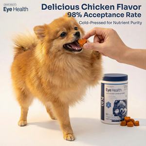 Friandises molles pour la santé des yeux des chiens - Supplément anti-taches de larmes - Soutien naturel de la vision avec myrtille et oméga-3 pour chiens - Product Image 5