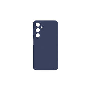 Étui de protection antichoc en silicone liquide bleu marine de qualité supérieure, anti-rayures, avec cordon intégré pour M34 5G - Product Image 1