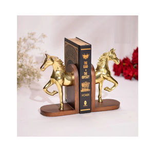 Atractivo diseñador de caballos, extremos de libros de Metal, sujetalibros decorativos para sala de estudio, superventas, hogar, escuela, oficina, estante, soportes para libros - Product Image 1