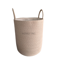 Panier à linge portable en coton naturel tressé, durable, de taille et couleur personnalisées, pour vêtements, cuisine, salle de bain, literie, chaussures