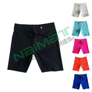 Pantalones cortos informales sueltos de lona 100% algodón/100% poliéster para hombre al por mayor, ecológicos, 425G, Color pesado personalizado - Product Image 1