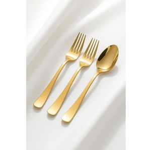 ชุดช้อนส้อมสแตนเลสทำจากทองแดงซึ่งความแข็งแรงตรงตามสไตล์เพื่อส่งมอบประสบการณ์การรับประทานอาหารที่ยากจะลืมเลือน - Product Image 2