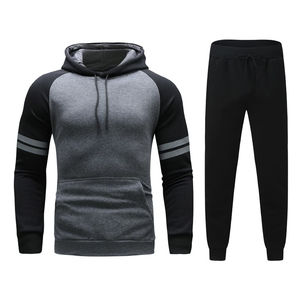 Ensemble de survêtement pour homme en tissu épais d'hiver sur mesure 2025, vêtements de sport respirants, style streetwear, ensemble pour homme - Product Image 1
