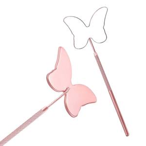 Butterfly Shape Eyelash <b>Mirrors</b> Diamond Lash <b>Mirror</b> Stainless Steel Eyelash <b>Mirror</b> Lash <b>Mirror</b> Custom logo by Bahasa Pro - Product Image 1