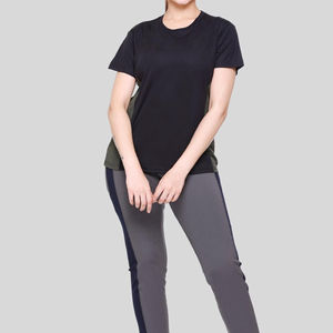 Export Quality Short Sleeve Women's <b>T</b> <b>Shirts</b> Personalized Sportswear <b>Batwing</b> Sleeve Side Panels Design Gym <b>T</b>-<b>Shirts</b> Female - Product Image 4