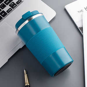 Taza de Café Clásica de Acero Inoxidable de 510 ml para Negocios, Botella de Vacío para Regalos Corporativos con Tapa de Goma - Product Image 3