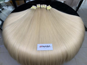 Superventas 100% Raw Vietnamese Super Double Drawn 8 pulgadas Impresionante belleza rubia para mujeres-100% Extensiones de cabello humano a granel - Product Image 4