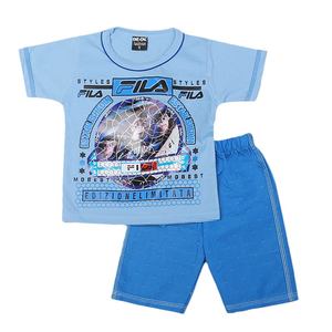 Traje de 2 Piezas de Manga Corta para Niños - Azul - Product Image 3