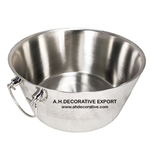 Seau à glace de Champagne et de vin en forme carrée plaqué argent, seau carré pour Bar, Vintage, vente en gros - Product Image 6