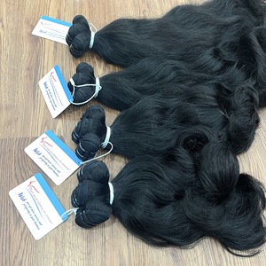Paquet de cheveux naturels vierges non transformés, extensions de cheveux ondulés, paquets de cheveux humains bruts vietnamiens à cuticule alignée, vente en gros - Product Image 2
