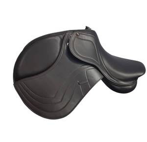 Selle de cheval extérieure légère pour trails Siège en cuir solide avec rembourrage doux et caractéristiques réglables Produit vétérinaire - Product Image 1