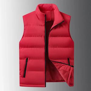 เสื้อกั๊กมีฮู้ดมันวาวสำหรับผู้ชาย2024ใหม่เสื้อกั๊กลำลองผ้าหนากันลมให้ความอบอุ่นเสื้อกั๊กผ้าฝ้ายแบบหล่อสำหรับฤดูใบไม้ร่วงและฤดูหนาว - Product Image 6