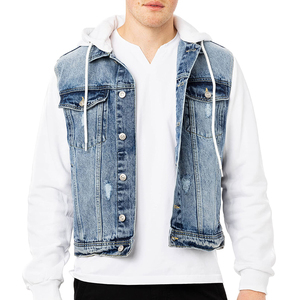 Chaqueta Vaquera de Invierno para Hombre de Alta Calidad, Estilo Vintage Desgastado, Cierre de Un Solo Botón, Cortavientos, Corte Ajustado, Ecológica, de Secado Rápido y Transpirable - Product Image 1