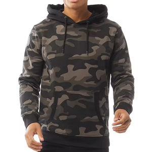 Sweat-shirts à capuche camouflage pour hommes, vente chaude 2025, fabrication sur mesure, polaire camouflage, vente en gros, mode, sweat-shirts camouflage mignons et bon marché pour hommes - Product Image 4