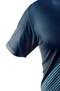 T-shirt doux en coton coupe ajustée pour hommes, streetwear d'été, col rond, mode décontractée, confortable, vêtements quotidiens en tissu tricoté - Product Image 5