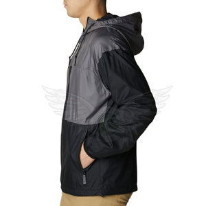 Veste d'hiver légère vierge avec logo personnalisé Veste coupe-vent imperméable à glissière complète pour hommes - Product Image 4