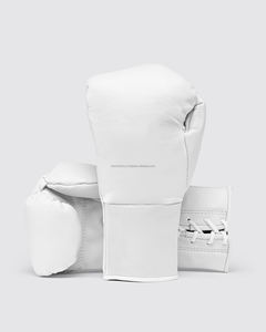 Guantes de entrenamiento de competición para adultos de piel de vaca con logotipo personalizado, Equipo de Boxeo con cordones y Mosca de alta calidad, protección de buena calidad - Product Image 6