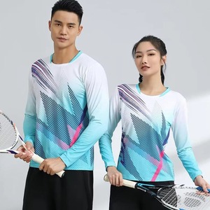Imprimir camisa de tenis de manga de secado rápido camisetas de bádminton 2024 nueva moda coreana voleibol tenis camiseta jersey - Product Image 2