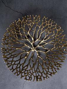 Exclusivo Recipiente Decorativo de Latón con Diseño de Raíces, Centro de Mesa Ovalado Grande para Frutas, Decoración del Hogar - Product Image 6