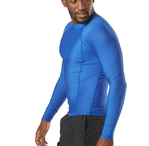 Vente en gros d'usine, t-shirt de compression de haute qualité pour MMA, BJJ, fitness, logo personnalisé, rashguard de Jiu Jitsu sublimé - Product Image 4