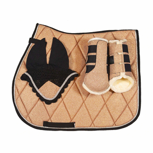 Ensemble de coussins de selle de cheval de qualité supérieure doublure en tissu confortable équipement équestre d'équitation personnalisable durable - Product Image 1