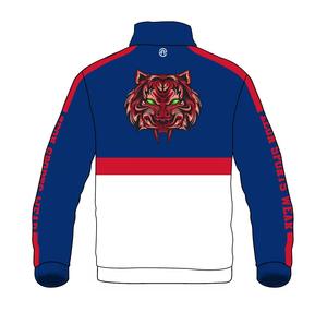 Survêtement unisexe en coton pour enfants, imprimé léopard, coupe-vent, réversible, respirant, à capuche, avec cordon de serrage, poches latérales - Product Image 3