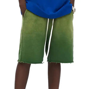 Streetwear de haute qualité lavage à l'acide de sueur court pour hommes personnalisé coton cordon Vintage en détresse Shorts décontracté Shorts - Product Image 1