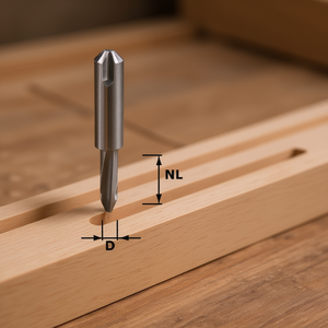 Fraise à rainurer Festool à pointe en carbure HW S8 D 3-8mm - Product Image 3