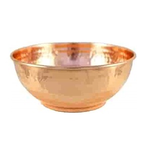 Bol à fruits royaux nickelés Designer de service de fruits et de collations servant un bol en cuivre par Made In India - Product Image 2