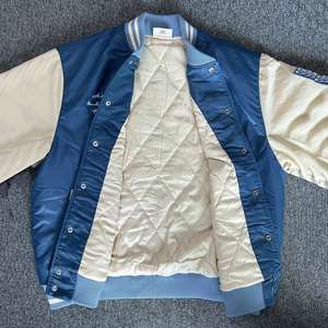 Veste universitaire imperméable à col montant personnalisée OEM, école, collège, baseball, lettreman pour hommes, logos brodés, respirante - Product Image 4