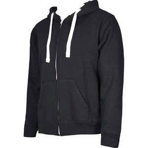 Sweat à capuche en molleton délavé à fermeture éclair pour hommes 300g Sweat à capuche en coton à fermeture éclair Sweat-shirt décontracté avec poche - Product Image 1