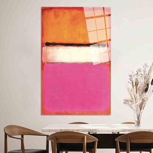 ภาพพิมพ์บนผ้าใบที่ได้รับแรงบันดาลใจจากมาร์ค รอธโก: ศิลปะกราฟิกติดผนังแบบมินิมอล, ศิลปะกระจกเทมเปอร์ - Product Image 1