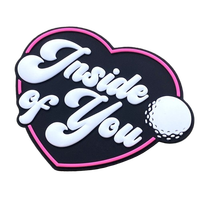 Étiquettes et patchs personnalisés en caoutchouc PVC pour vêtements, faible MOQ, forme rectangulaire 3D ou cœur, pour logo de vêtements