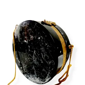 กระเป๋าคลัทช์เรซินลายนางฟ้าทะเลแบบเรียบง่ายลายหินอ่อนดูหรูหราสำหรับใส่ทำงานปาร์ตี้งานฝีมือเรซิ่น - Product Image 5